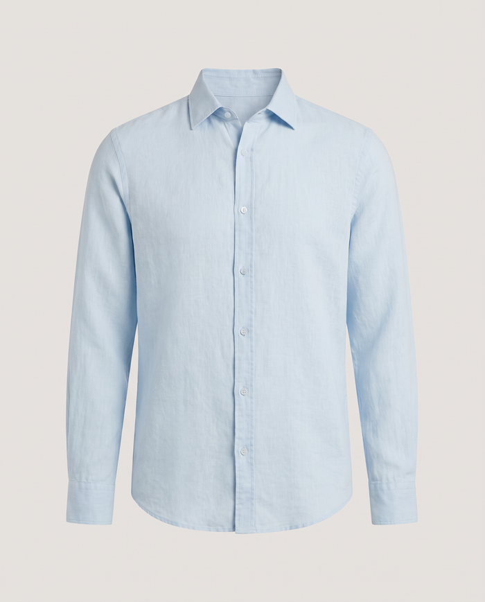 Linen Shirt in Light Blue