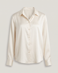 Satin Shirt in Ivory