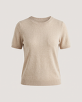 Fine Knit Tee in Oat