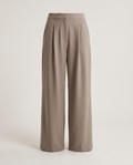 Wide-Leg Trousers in Taupe