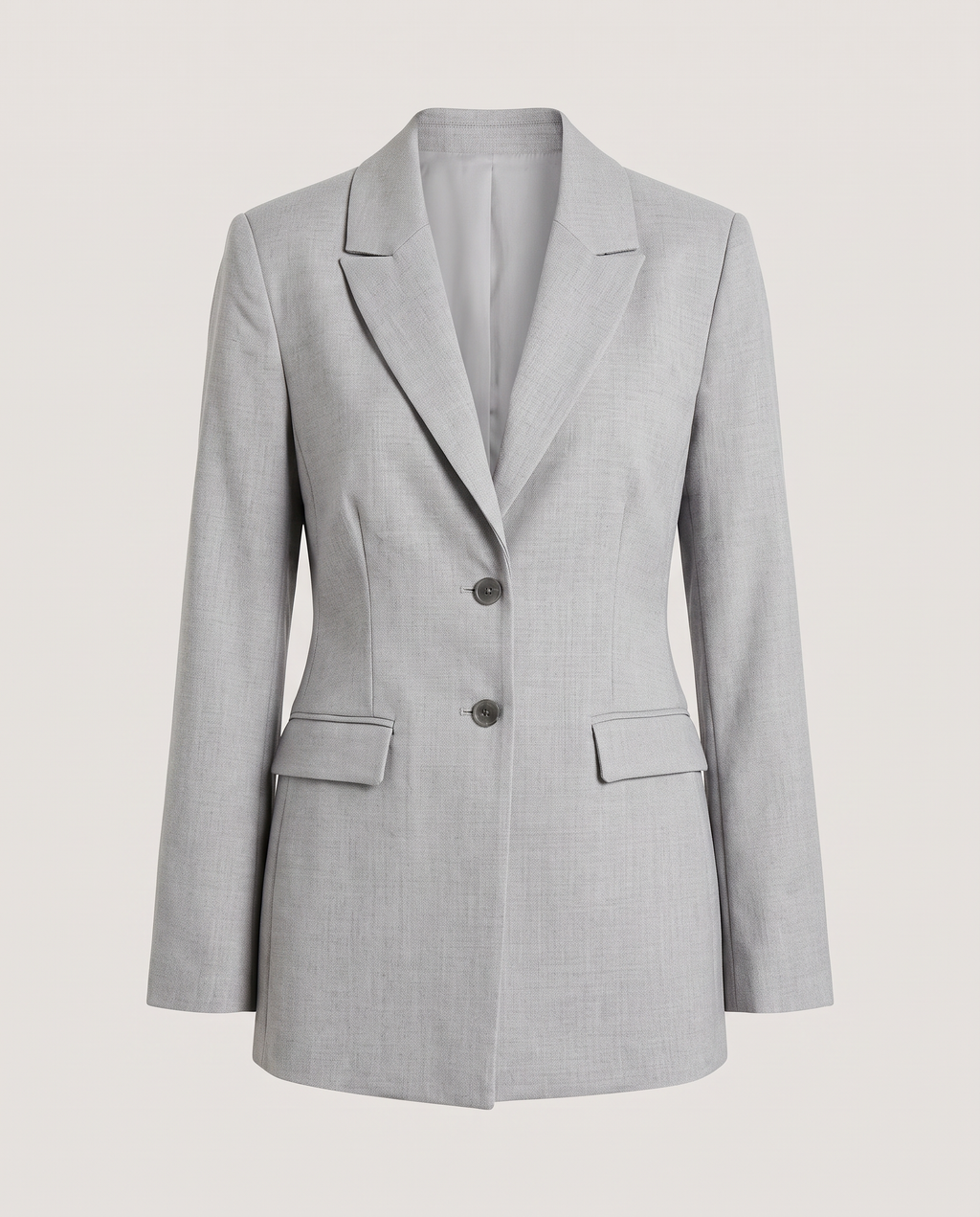Single-Breasted Blazer in Grey
