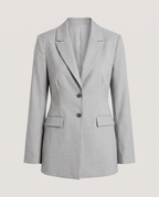 Single-Breasted Blazer in Grey