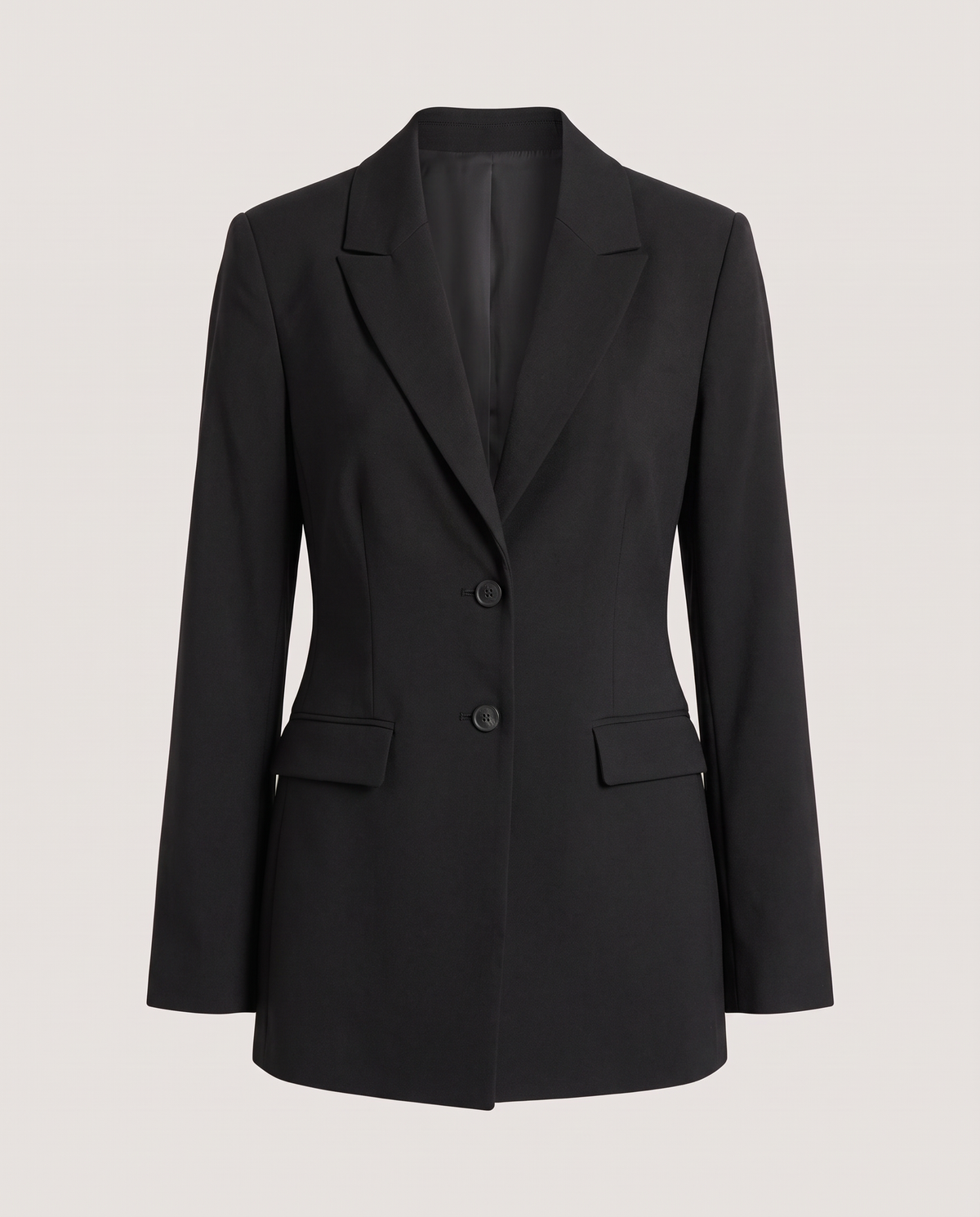 Single-Breasted Blazer in Black