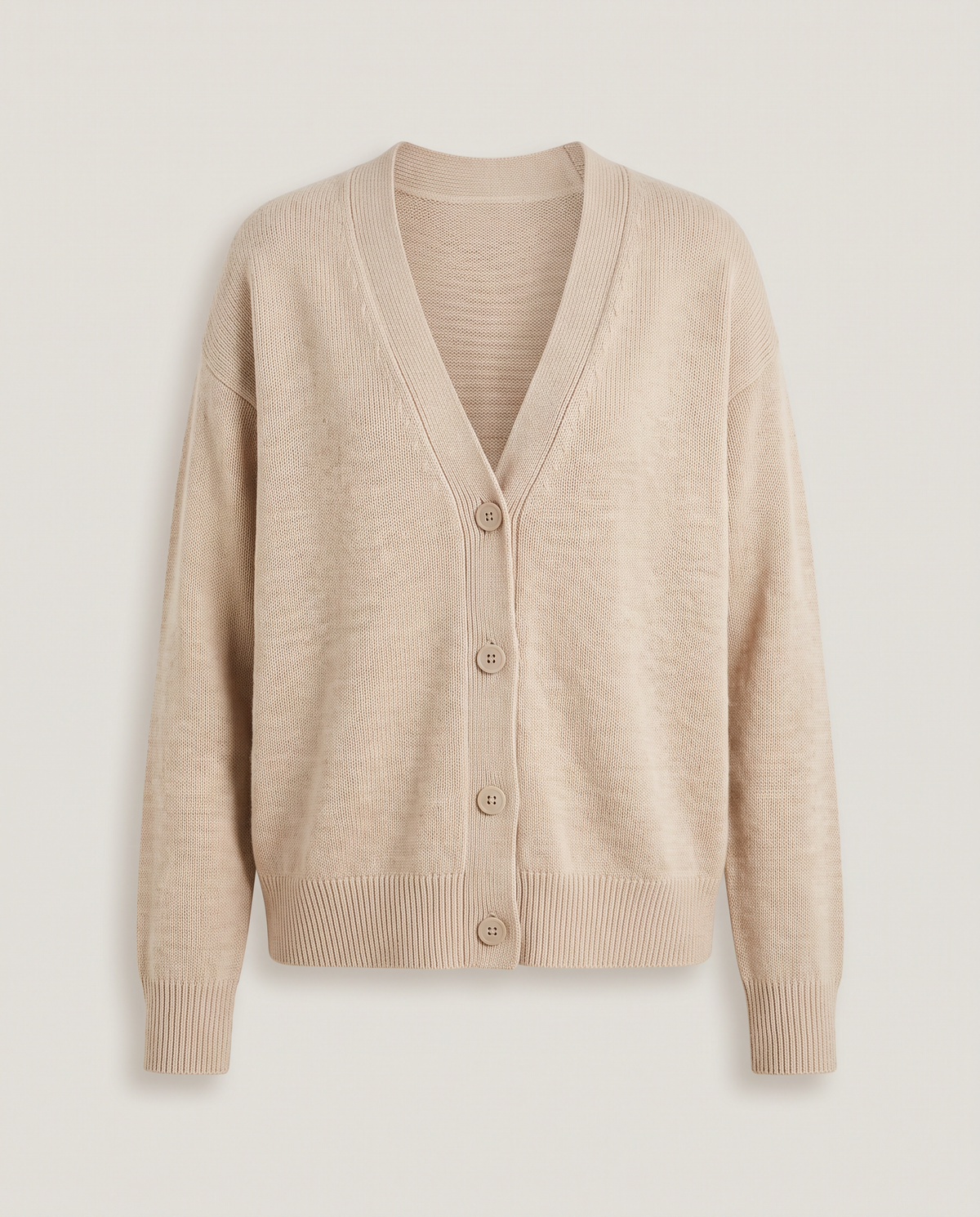 Knit Cardigan in Oat