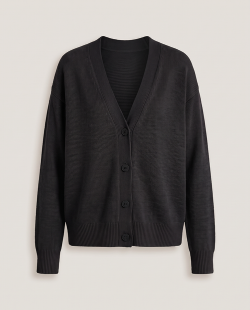 Knit Cardigan in Black