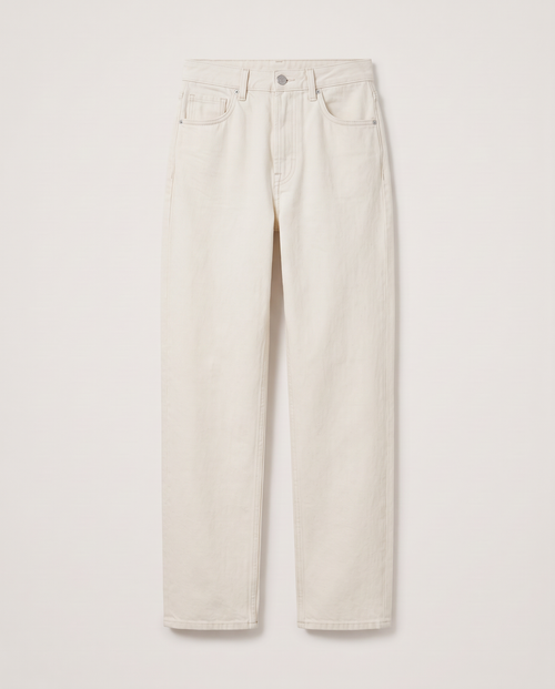 Straight-Leg Jeans in Ecru
