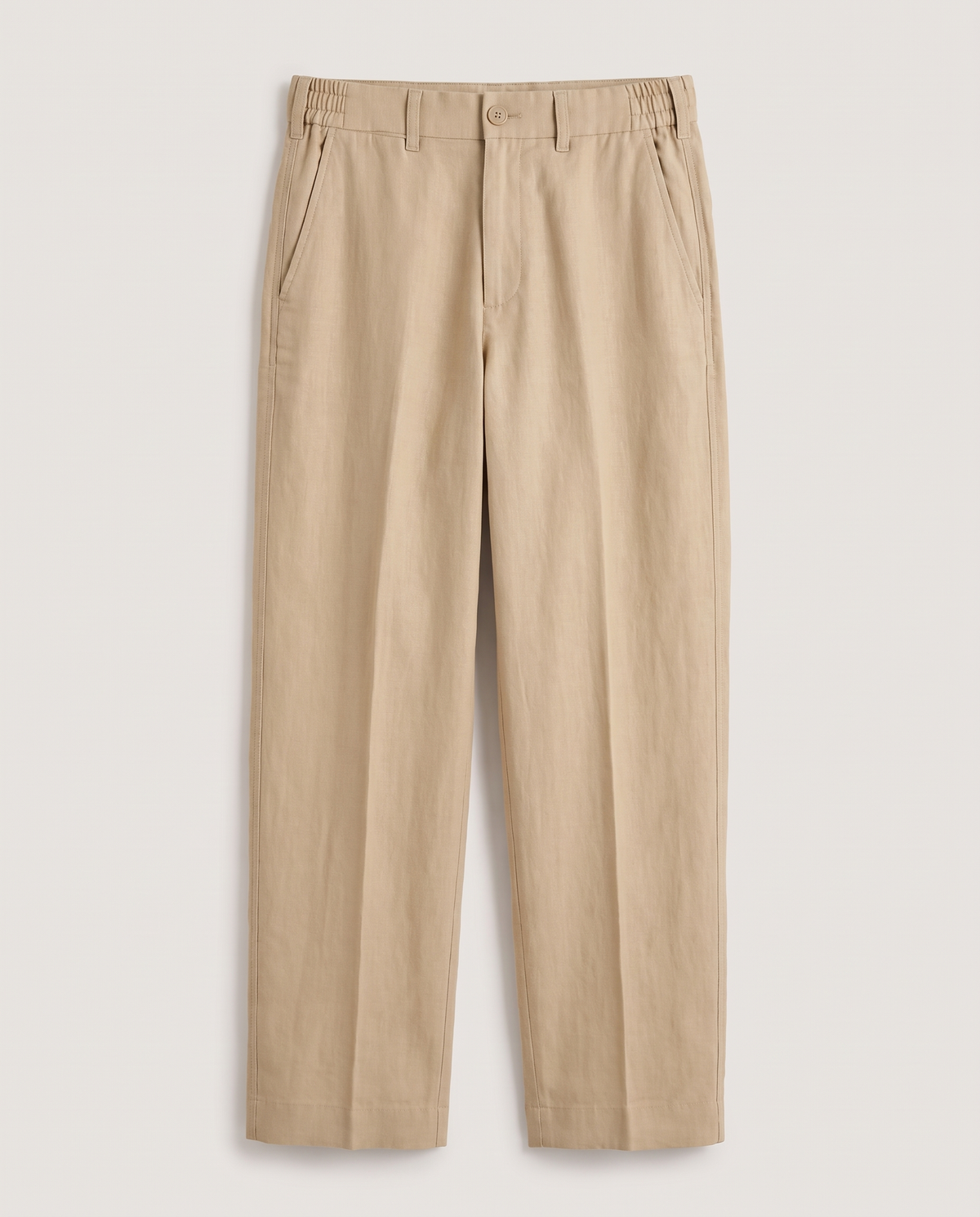 Linen Trousers in Beige