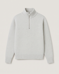Half-Zip Knit in Grey