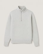 Half-Zip Knit in Grey