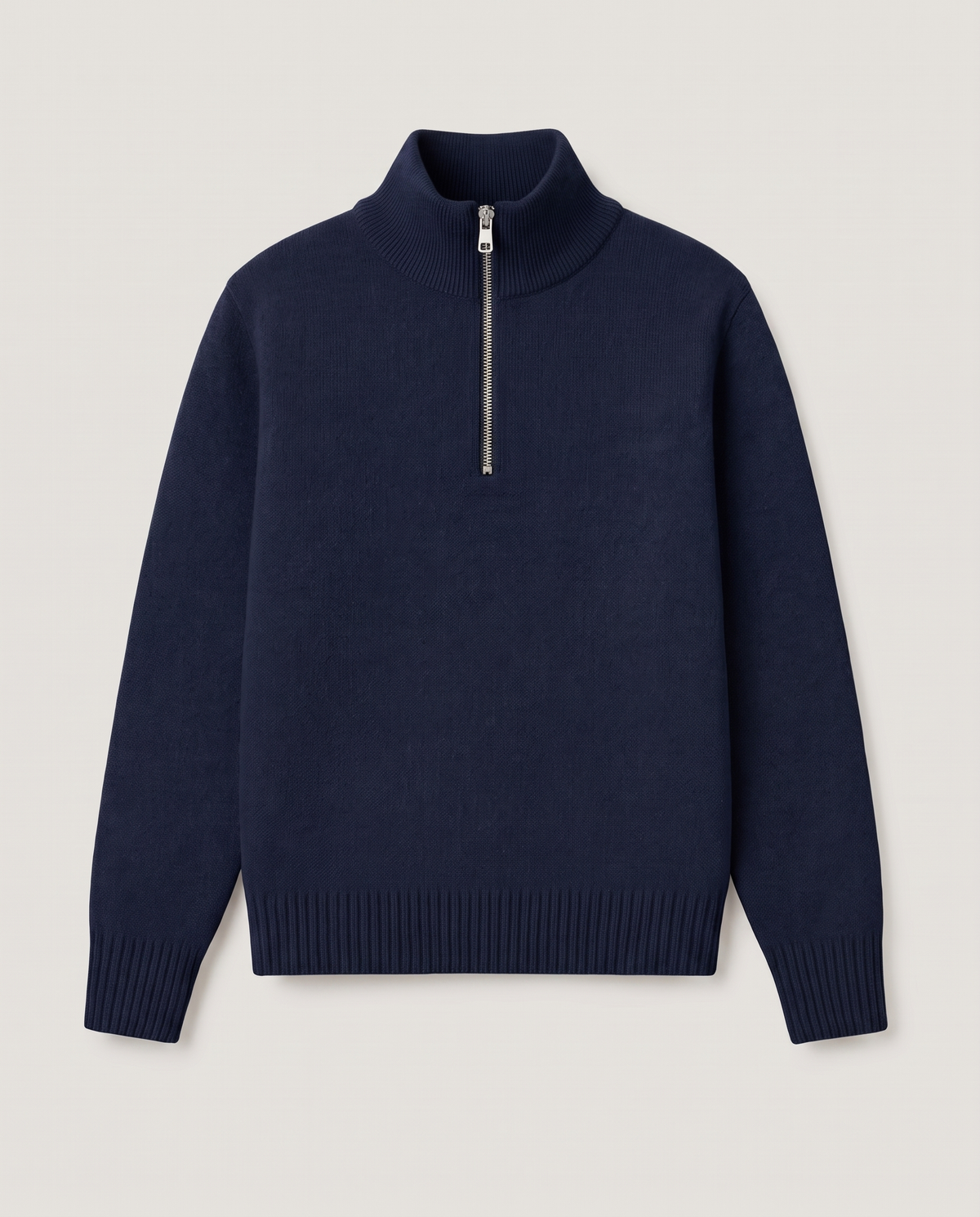 Half-Zip Knit in Navy