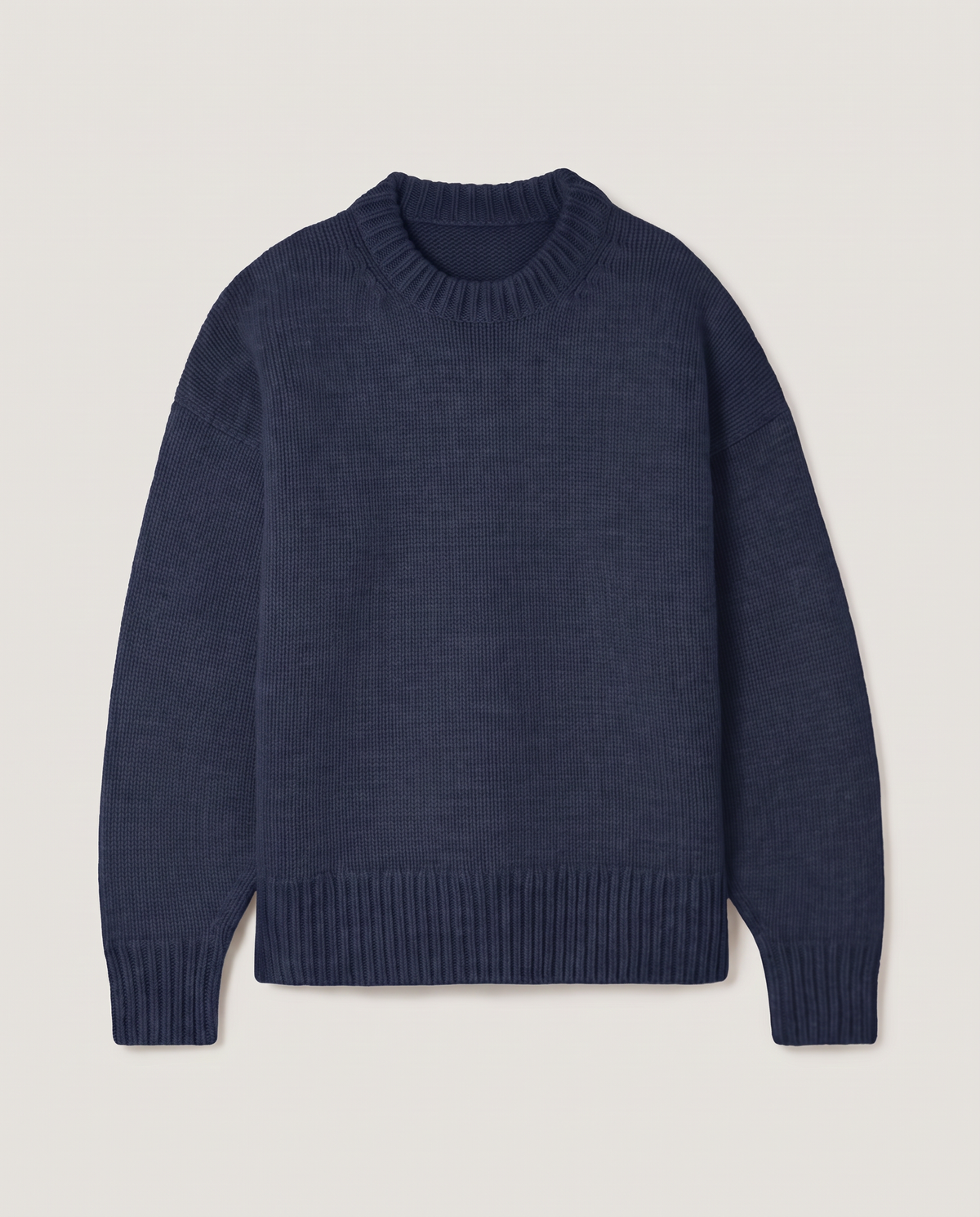 Crew Neck Sweater in Navy