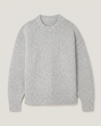 Chunky Crew Knit in Grey