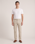 Model wearing the Straight Chino in Stone