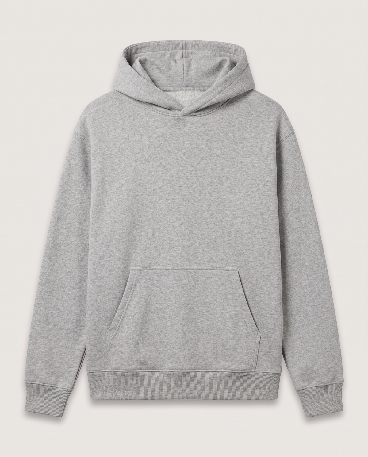 Heavyweight Hoodie in Grey Melange
