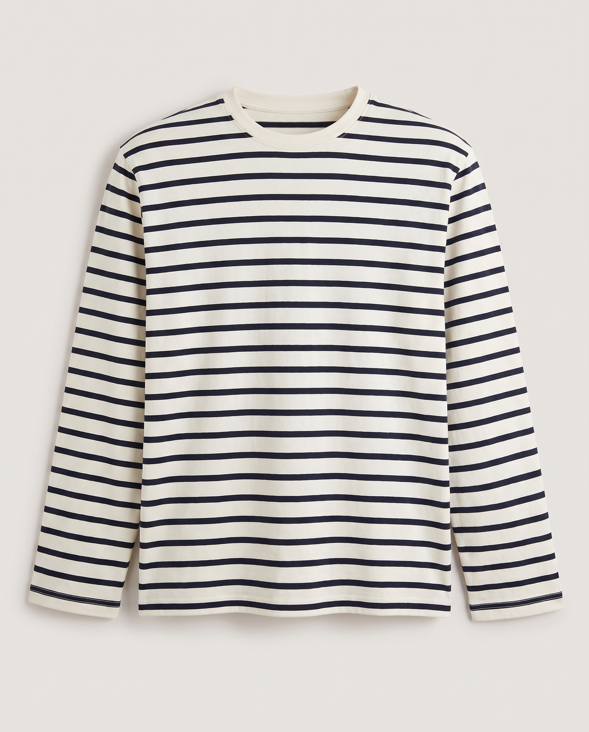 Breton Long Sleeve in Navy/Ecru Stripe