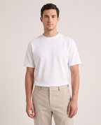Model wearing the Heavyweight T-Shirt in White
