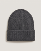 Ribbed Beanie in Charcoal