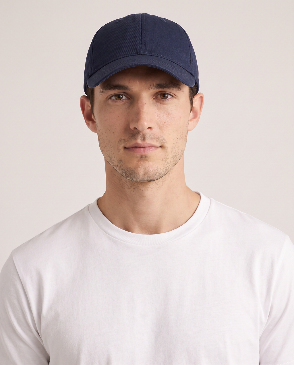Model wearing the Classic Cap in Navy
