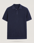 Knitted Polo in Navy