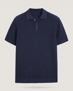 Knitted Polo in Navy